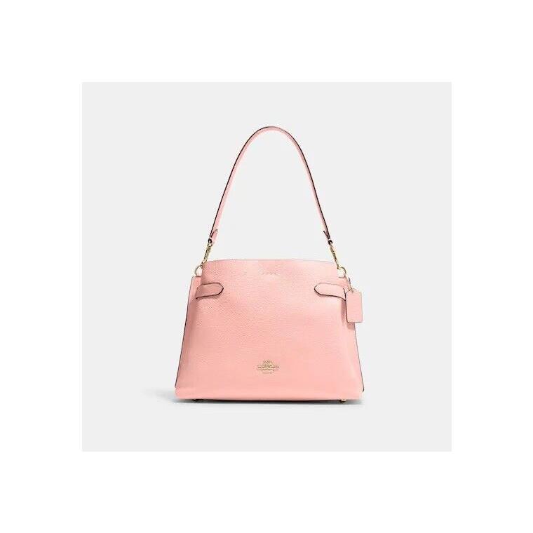 Coach Leather Hanna Medium Shoulder Bag W/crossbody Light Pink