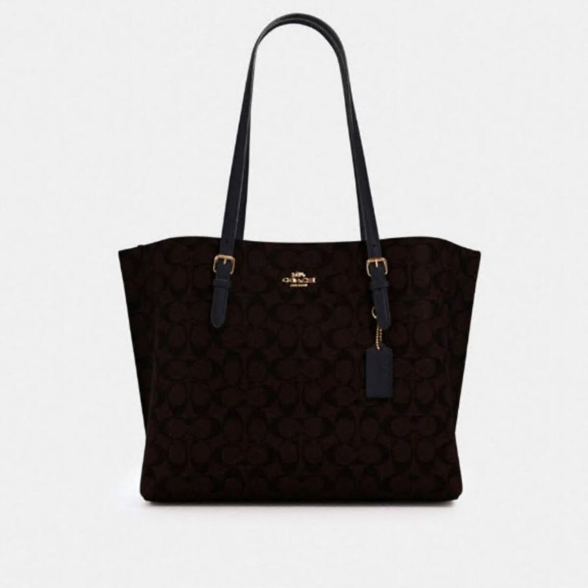 Coach Mollie Tote in Signature Canvas/one Size / Brown - Black For Woman