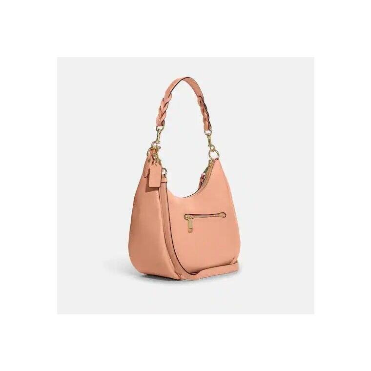 Coach Leather Jules Hobo Shoulder Bag W/crossbody Strap Faded Blush Peach