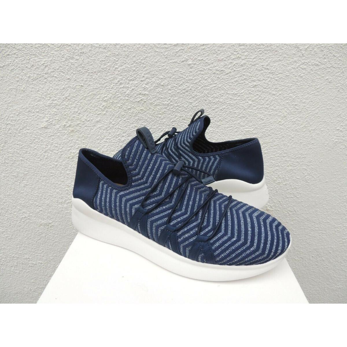 Ugg Navy Kinney Metallic Knit/ Neoprene Fashion Sneakers US 12/ Eur 43