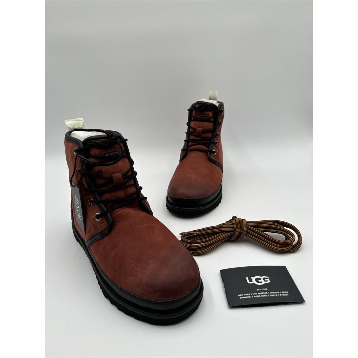 Ugg Harkley Waterproof Red Oxide Leather Men`s Hiking Boots Size US 5/ UK 4