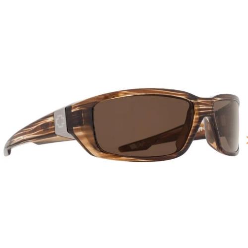 Spy Optic Dirty MO Sunglasses - Brown Stripe Tort / Happy Bronze Polar