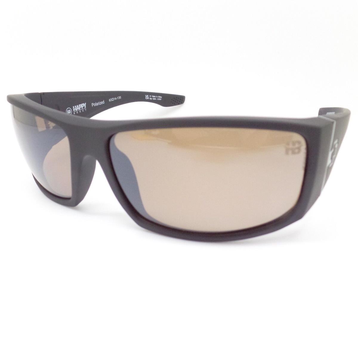 Spy Optics Cooper XL Soft Matte Black Mirror Polarized Sunglasses