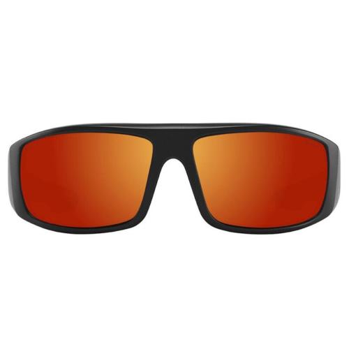 Spy Optic Logan Sunglasses - Matte Blk Ansi / Happy Boost Polar Orange Mirr - Frame: Matte Black ANSI RX, Lens: Happy Boost Polar Orange Mirror