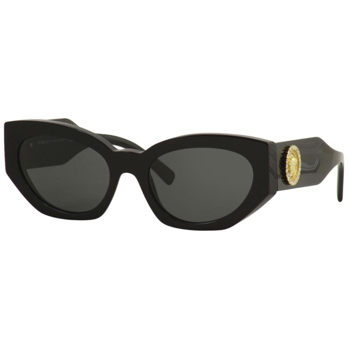 Versace Women`s VE4376B VE/4376/B GB1/87 Black Fashion Cat Eye Sunglasses 54mm