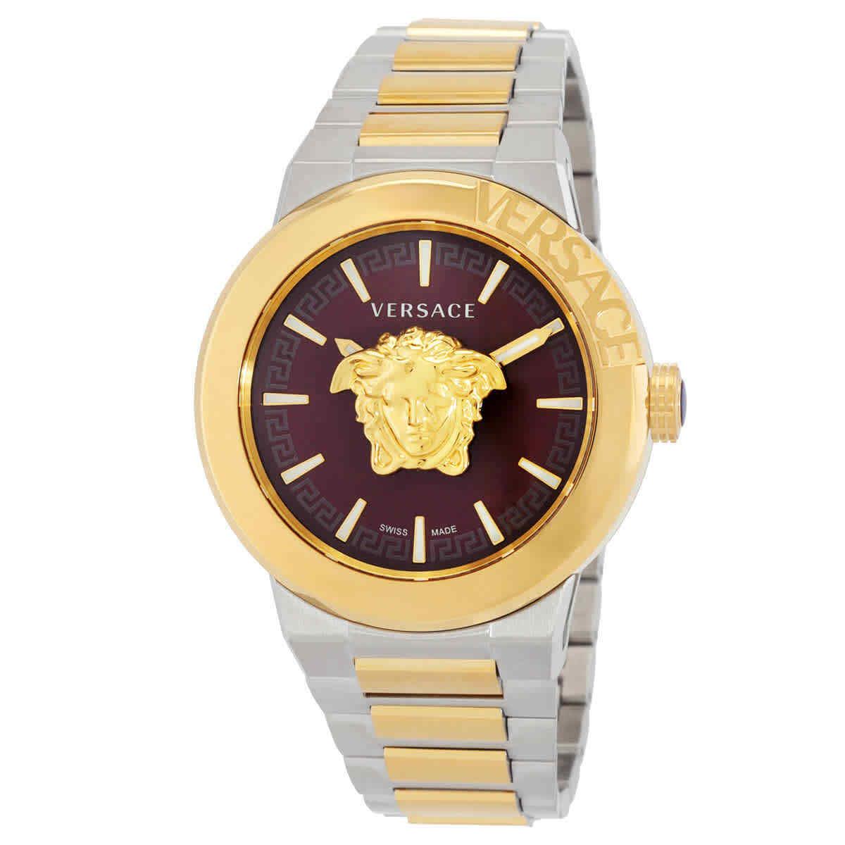 Versace Medusa Infinite Quartz Red Dial Men`s Watch VE7E00523