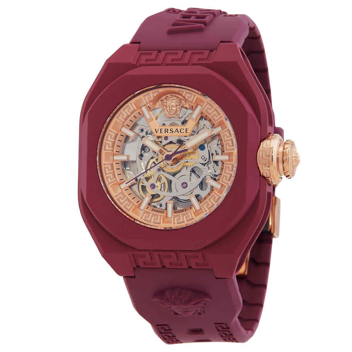 Versace V-legend Quartz Skeleton Dial Ladies Watch VE7L00323