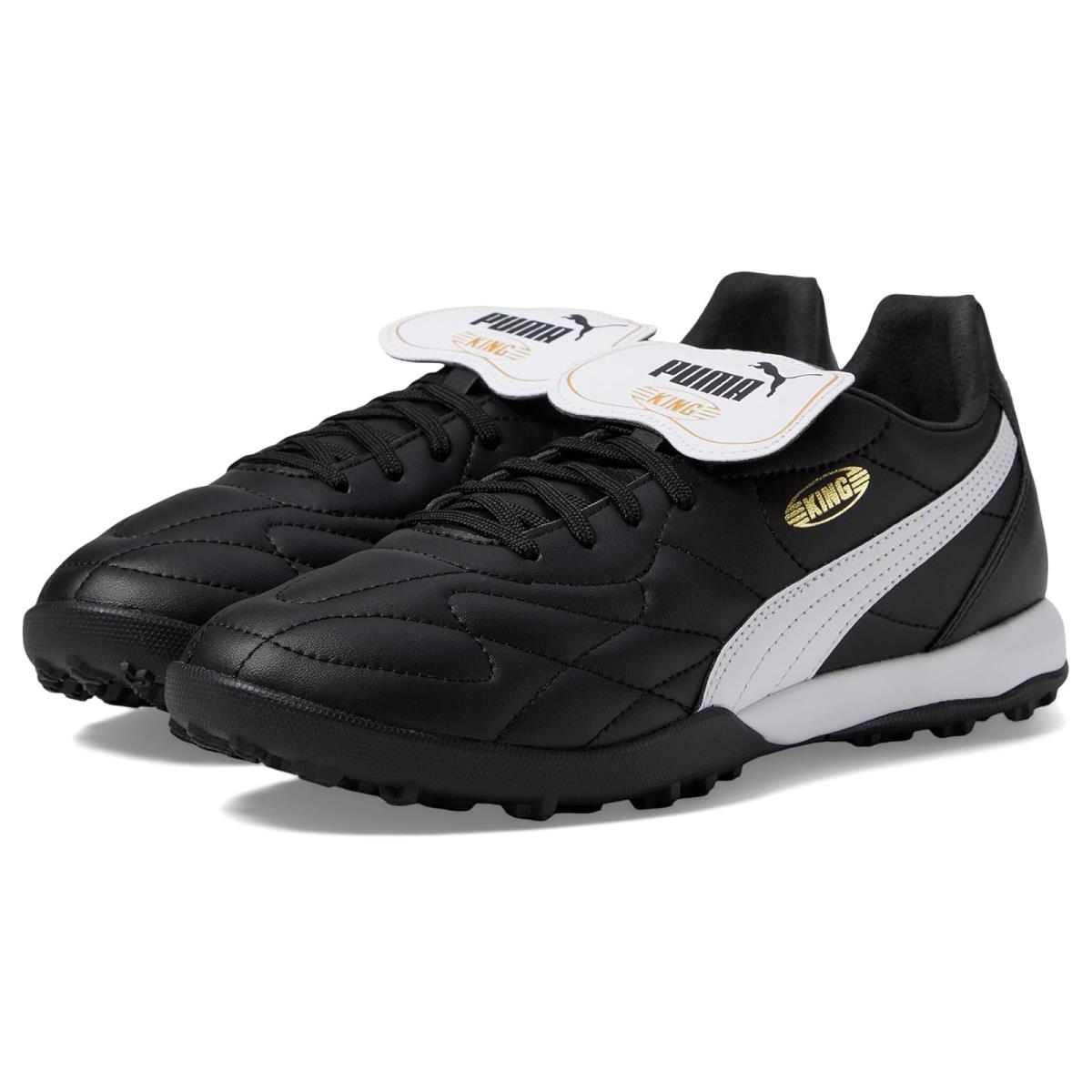 Man`s Sneakers Athletic Shoes Puma King Top Turf Training - PUMA Black/PUMA White/PUMA Gold