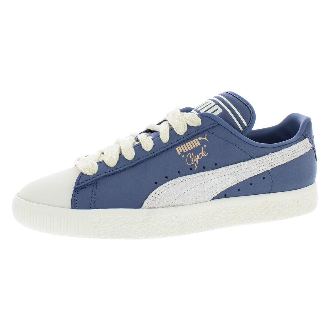 Puma Clyde Q3 Rhuigi Mens Shoes - Pristine/Inky Blue, Main: Blue