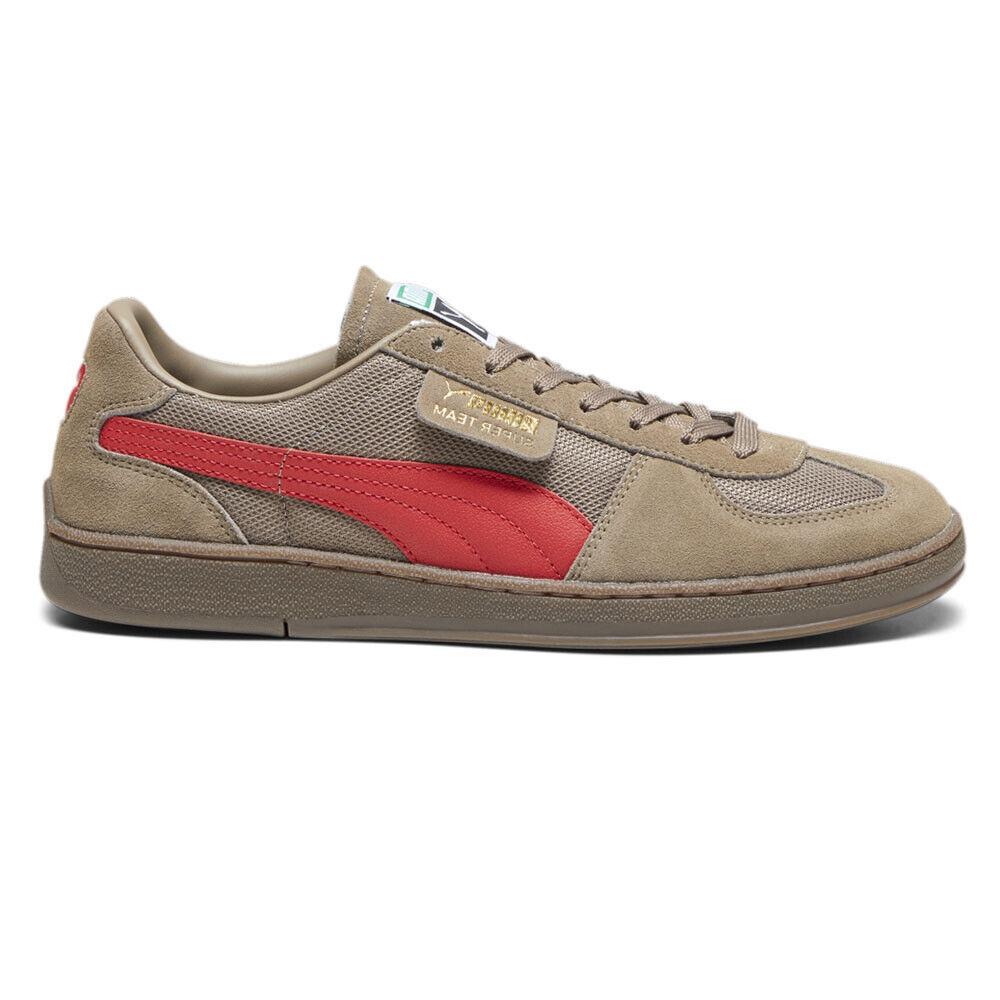 Puma Super Team Og Lace Up Mens Brown Sneakers Casual Shoes 39042406 - Brown