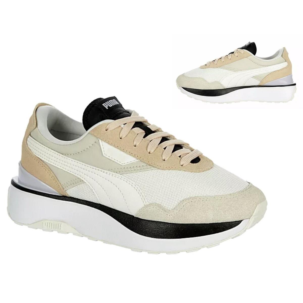 Puma Retro Athletic Sneakers Casual Shoes Women`s Beige Black All Sizes - Beige