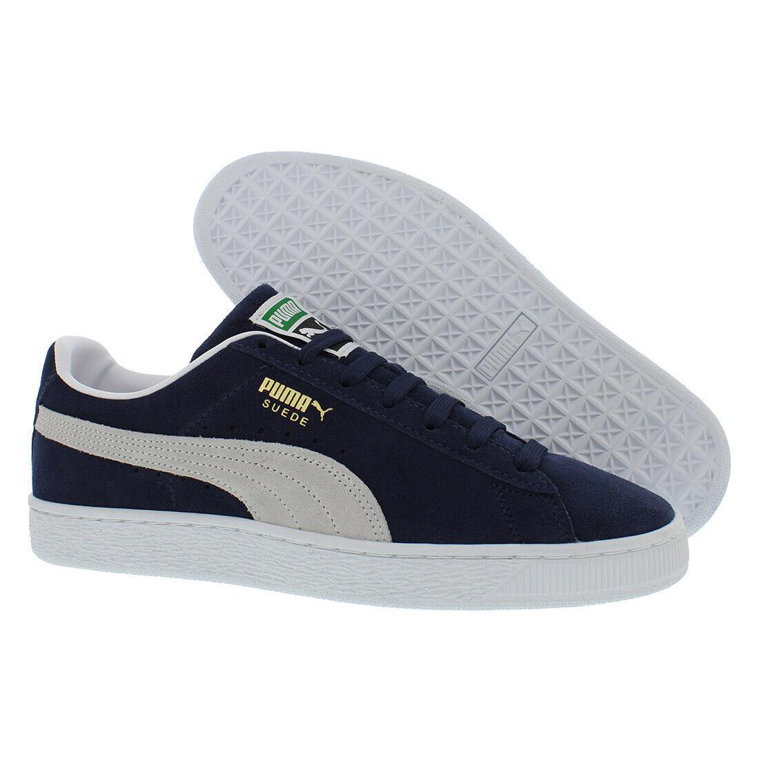 Puma Suede Classic Xxi Mens Shoes - Peacoat/Puma White, Main: Blue