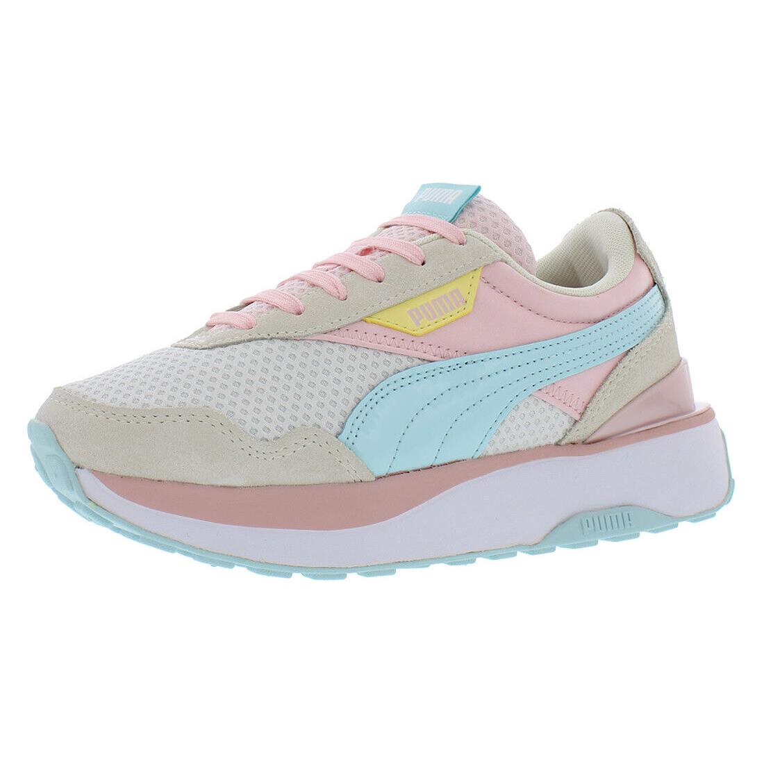 Puma Cruise Rider Peony Girls Shoes Size 4 Color: White/pink - White/Pink, Main: Pink