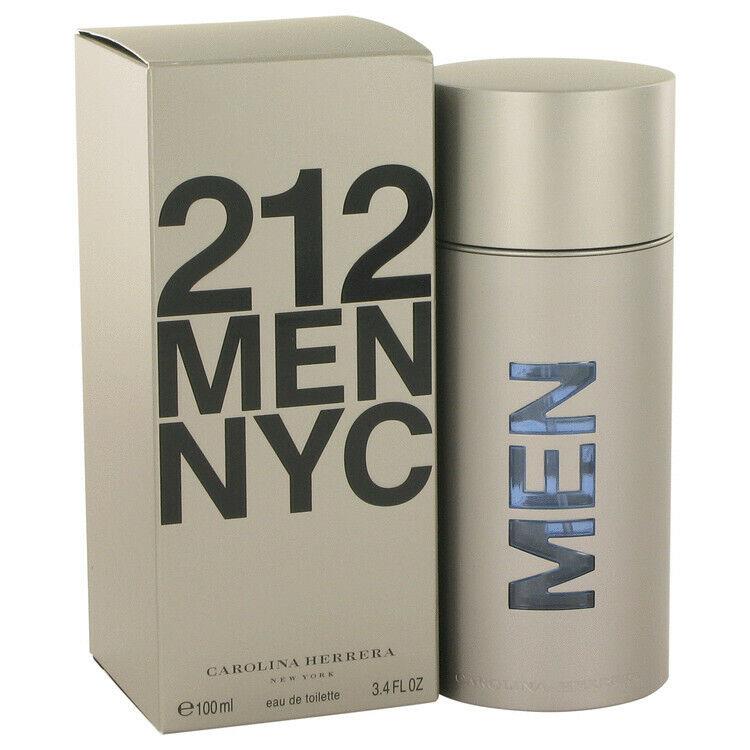 212 Cologne by Carolina Herrera Men Perfume Eau De Toilette Spray 3.4 oz Edt