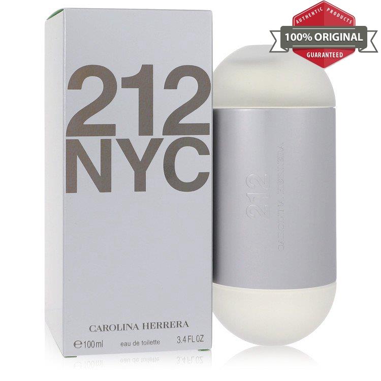 212 Perfume 3.4 oz Edt Spray Packaging For Women by Carolina Herrera