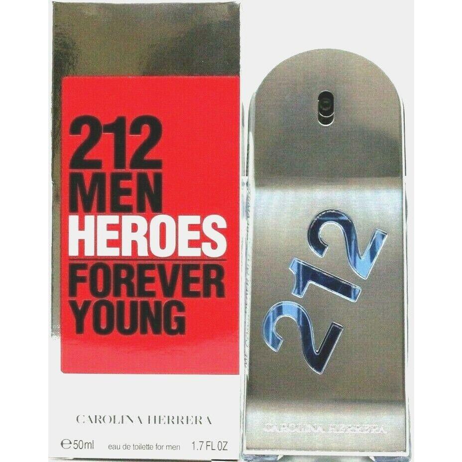 Carolina Herrera 212 Men Heroes Forever Young Eau DE Toilette Spray 1.7 Oz /50ml