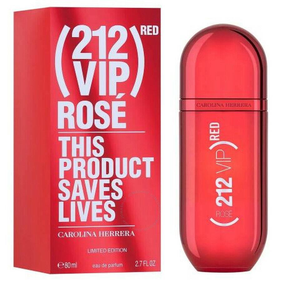 212 Vip Rose Red Limited Edition By Carolina Herrera 2.7 Oz. 80ml Edp Women