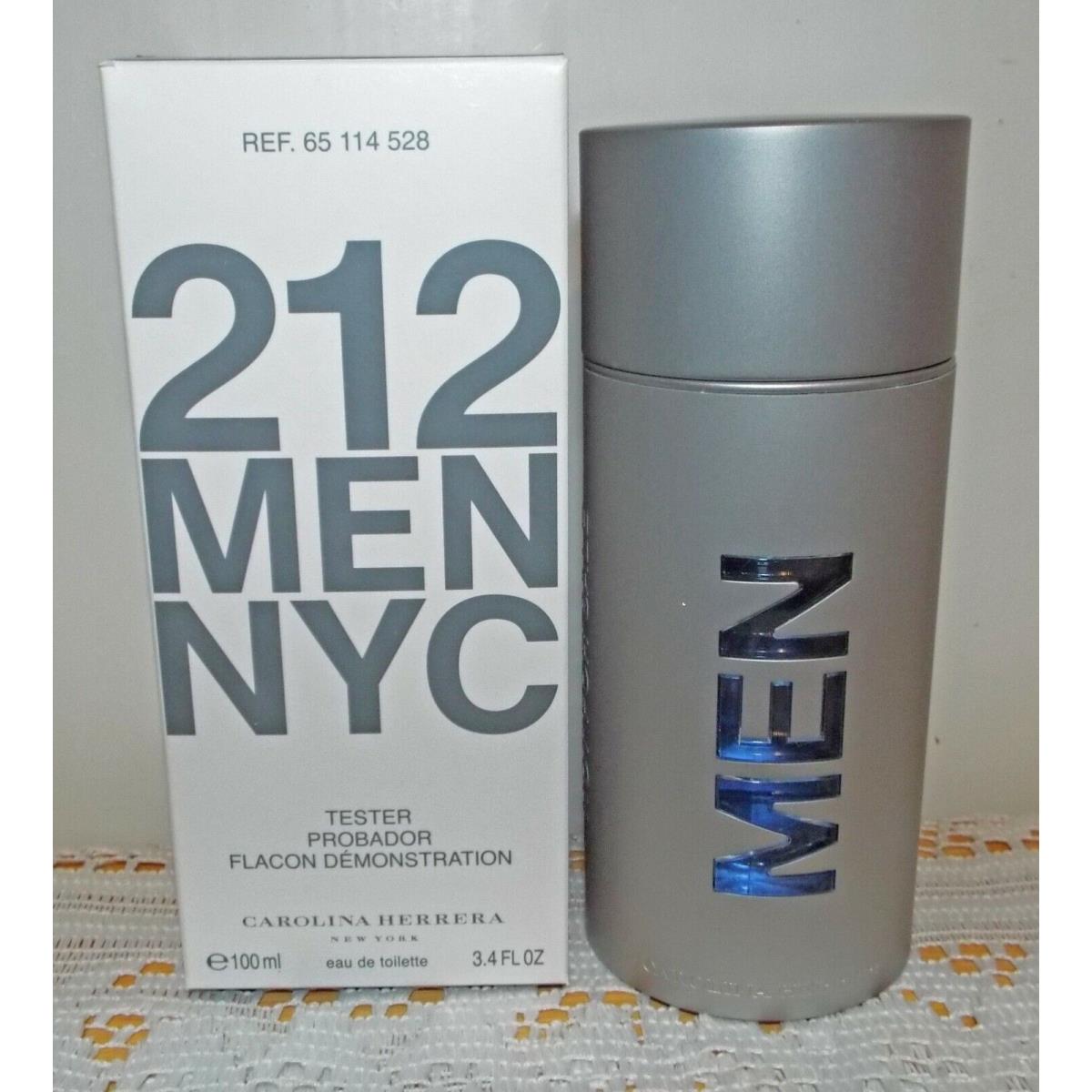 212 Men Nyc by Carolina Herrera Cologne Edt 3.4 oz 100ml Tester