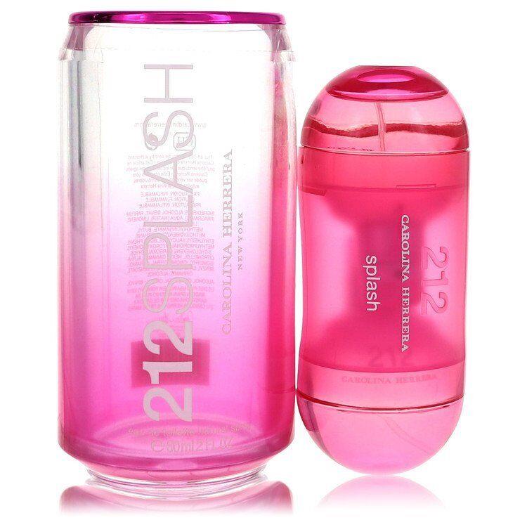 212 Splash by Carolina Herrera Eau De Toilette Spray Pink 2oz/60ml For Women