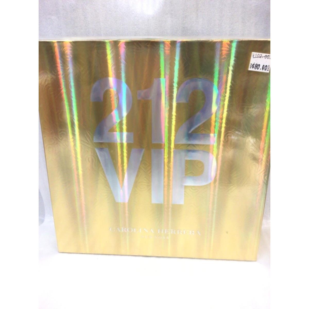 Carolina Herrera 212 Vip Eau de Parfum 2.7oz.+ Body Lotion 100ml Set Box