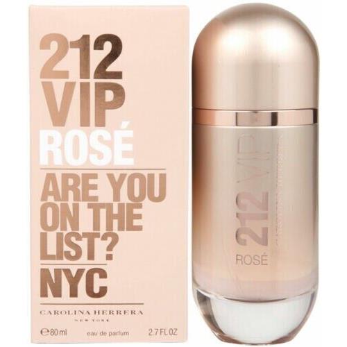 212 Vip Rose by Carolina Herrera Edp 2.7 oz 80 ml Spray For Women Box