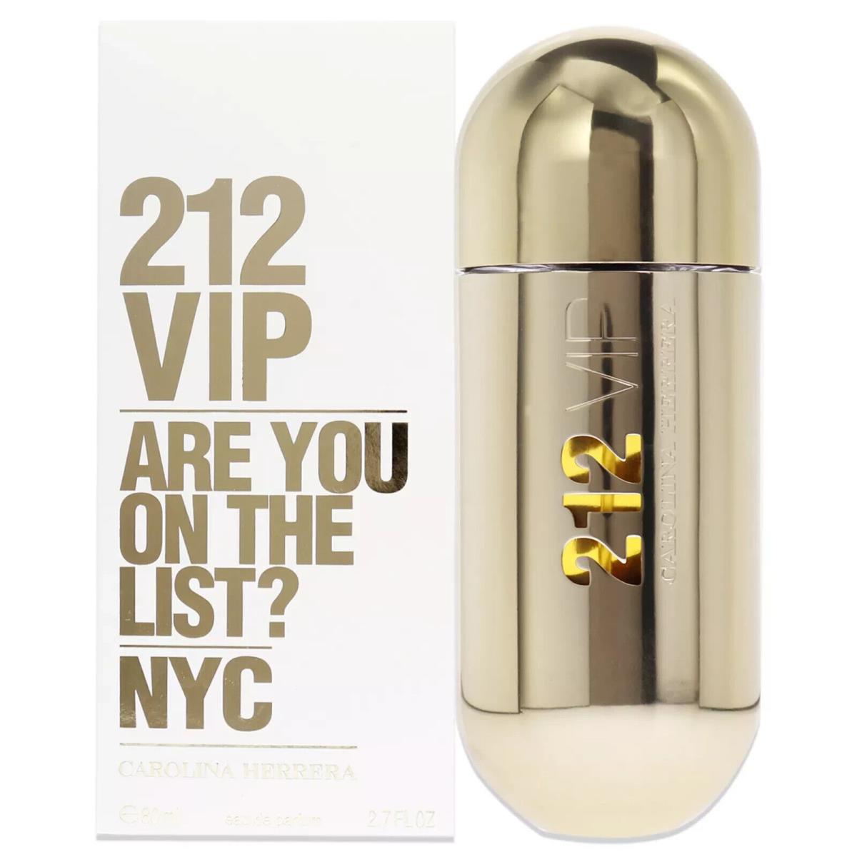 212 Vip by Carolina Herrera 2.7 Oz- 80 ml Edt Spray For Women Sealed