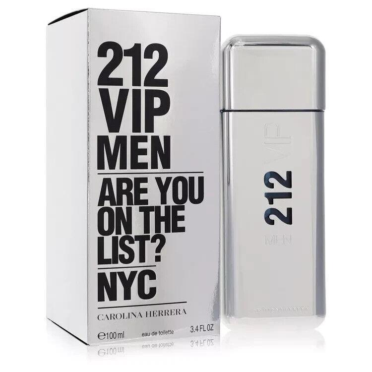 212 Vip by Carolina Herrera Eau De Toilette Spray 3.4 oz-100 ml Men