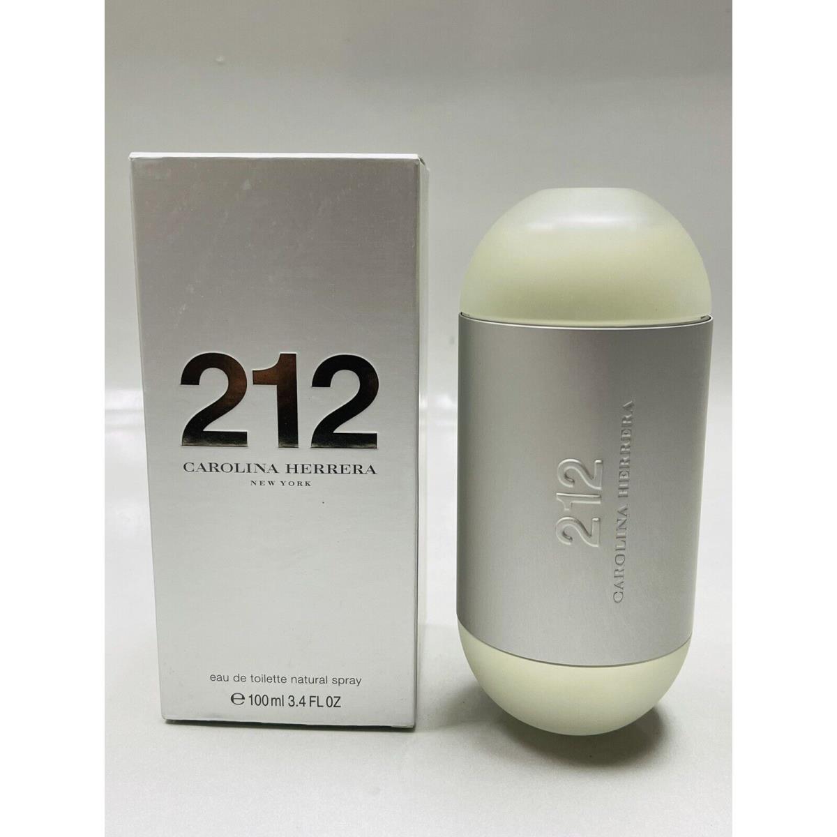 212 Eau DE Toilette 3.4oz Spray Carolina Herrera Women Scuffed Box