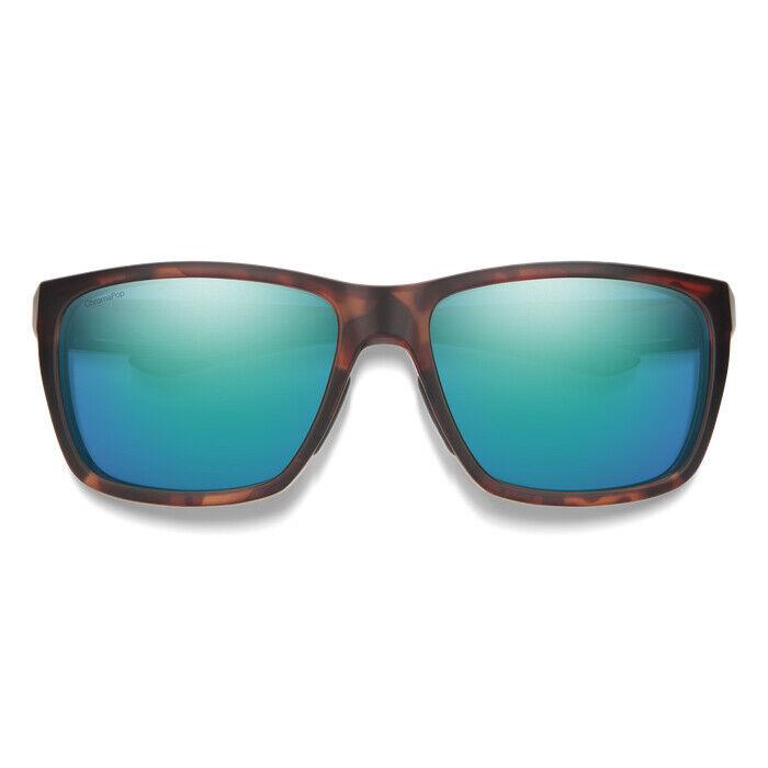 Smith Longfin Sunglasses - Chromapop Polarized Opal Mirror - Matte Tortoise