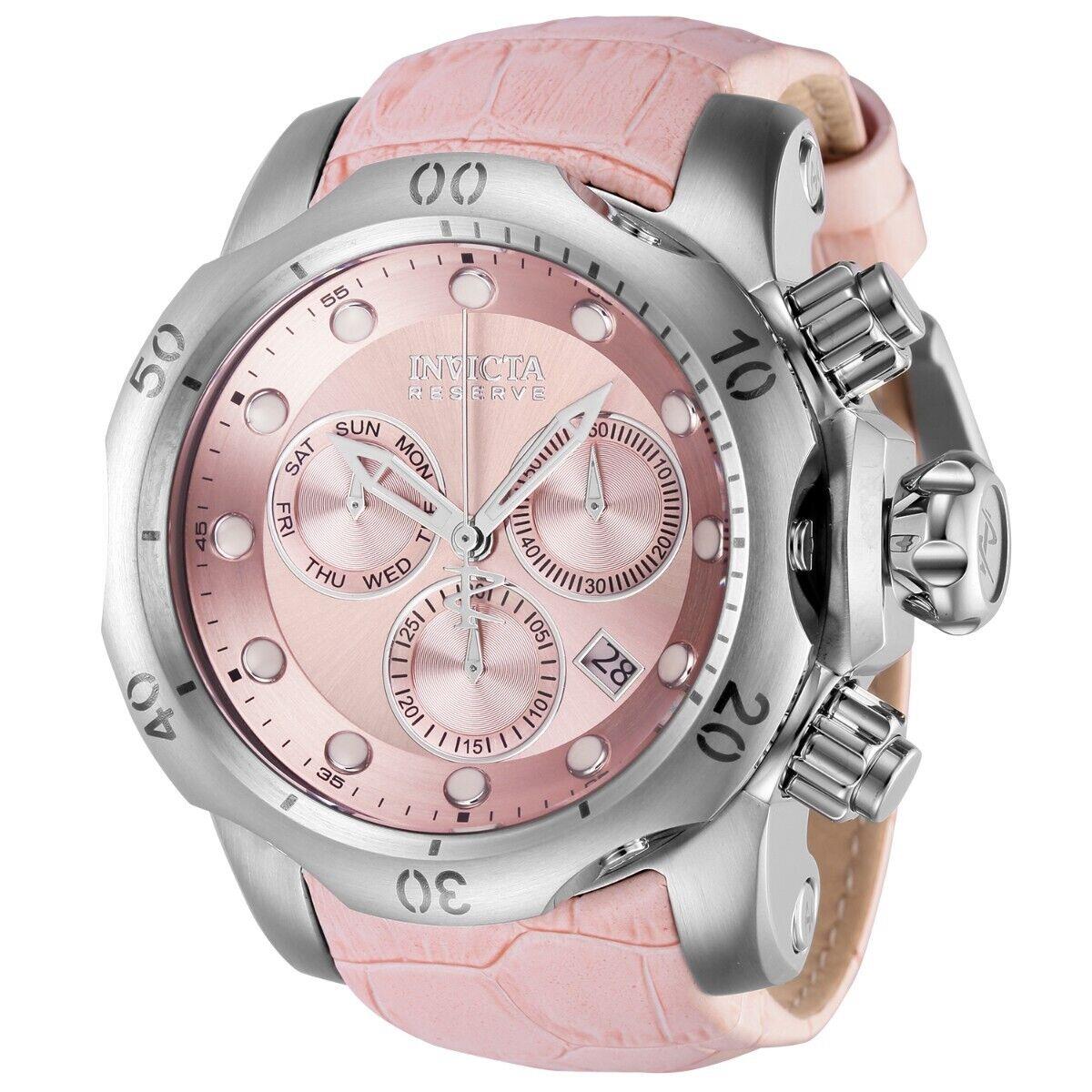 Invicta Reserve Swiss Ronda Z60 Caliber Men`s Watch - 53.7mm Pink 42617