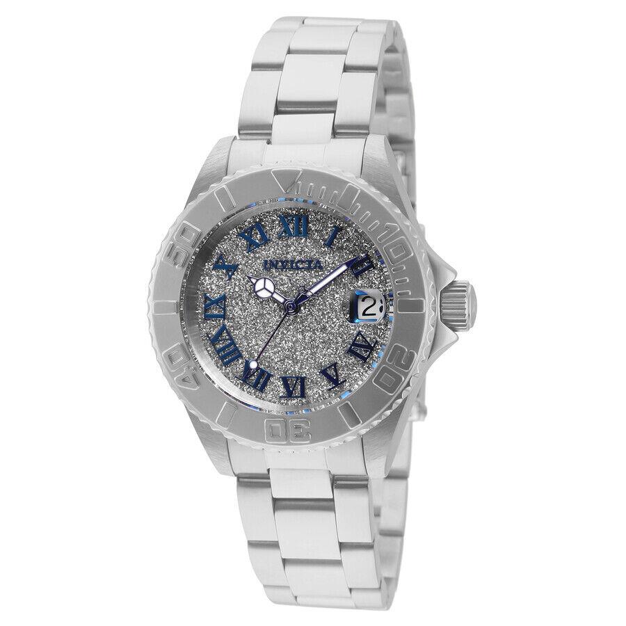 Invicta Quartz Silver Glitter Dial Ladies Watch 33360