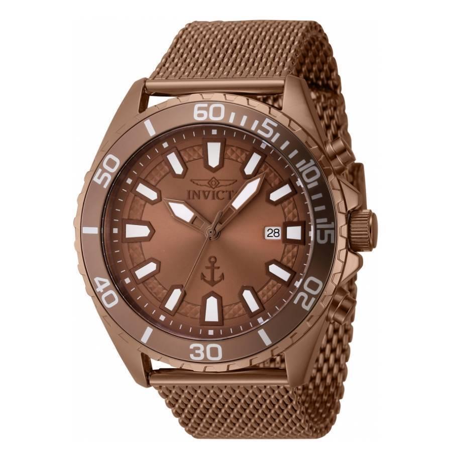 Invicta Ocean Voyage Quartz Brown Dial Men`s Watch 46273