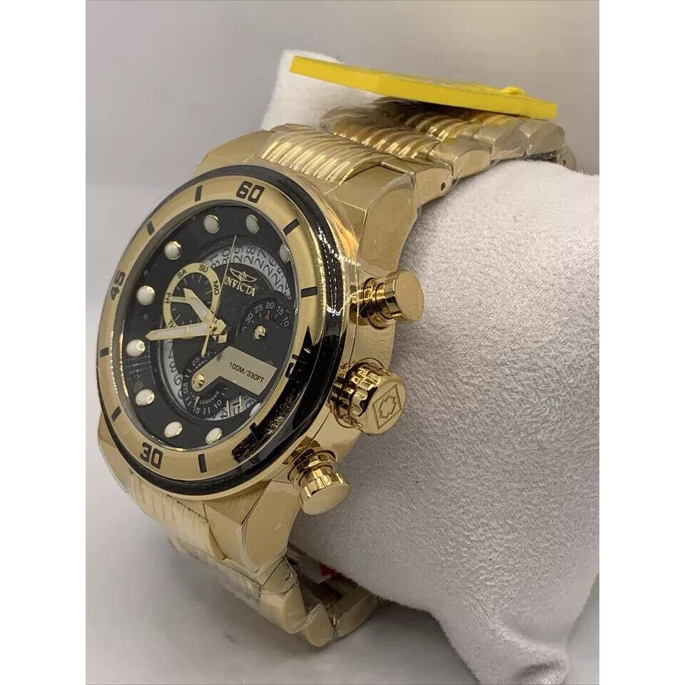 Mens Invicta S1 Rally 18K Gold Plated Men`s Chronograph 51 mm Watch W19