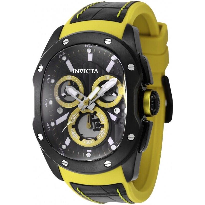 Invicta Lupah Revolution 2.0 Chronograph Quartz Black Dial Men`s Watch 45439