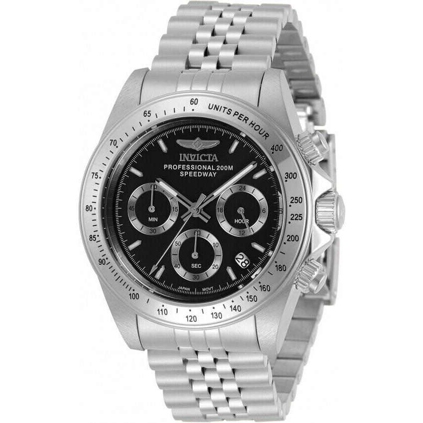 Invicta Speedway Chronograph Quartz Black Dial Men`s Watch 30989