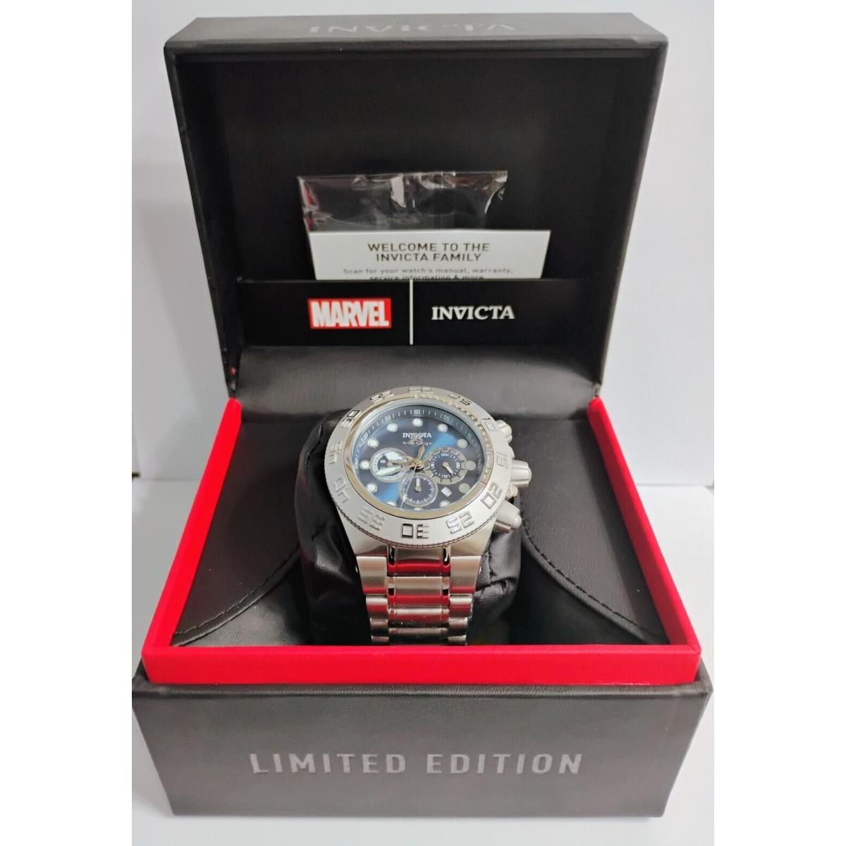 Invicta Subaqua Noma IV 50mm Silver/blue Chronograph/date