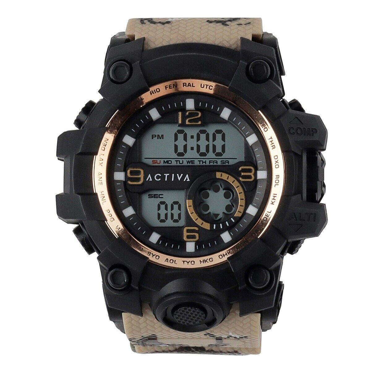 Activa X Invicta Men`s Digital Watch - 54.5mm Tan ACW435-005