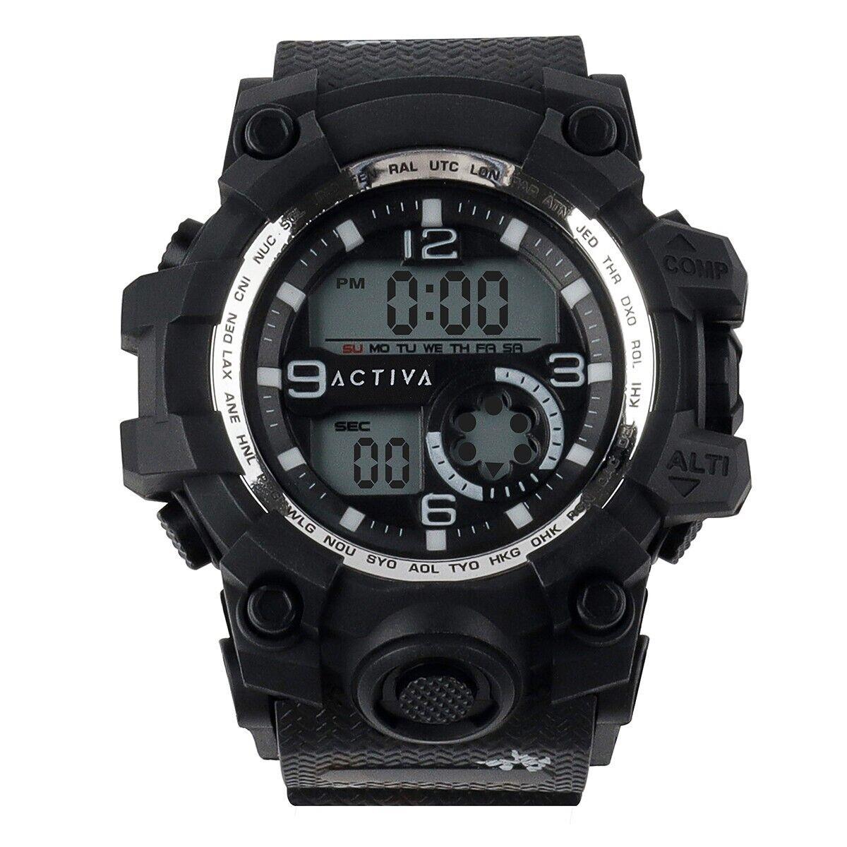 Activa X Invicta Men`s Digital Watch - 54.5mm Black ACW435-002
