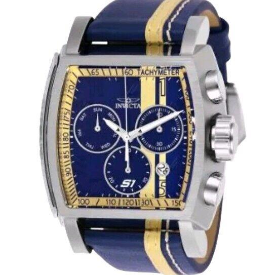 Invicta S1 Rally Race Team Swiss Z60 Chronograp - Blue / Ivory Mens Watch - Dial: Blue, Ivory, Band: Blue, Ivory, Bezel: Ivory