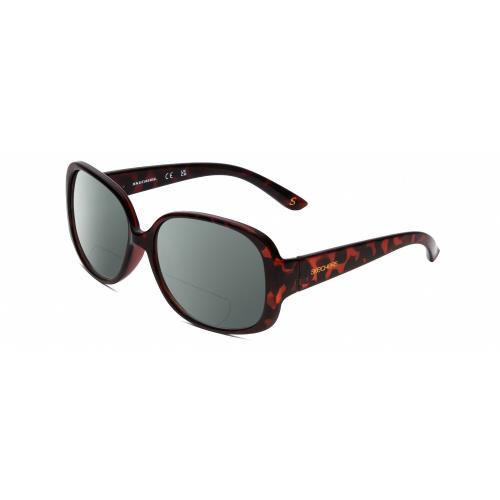 Skechers SE6014 Womens Polarized Bifocal Sunglasses Tortoise Havana Crystal 58mm