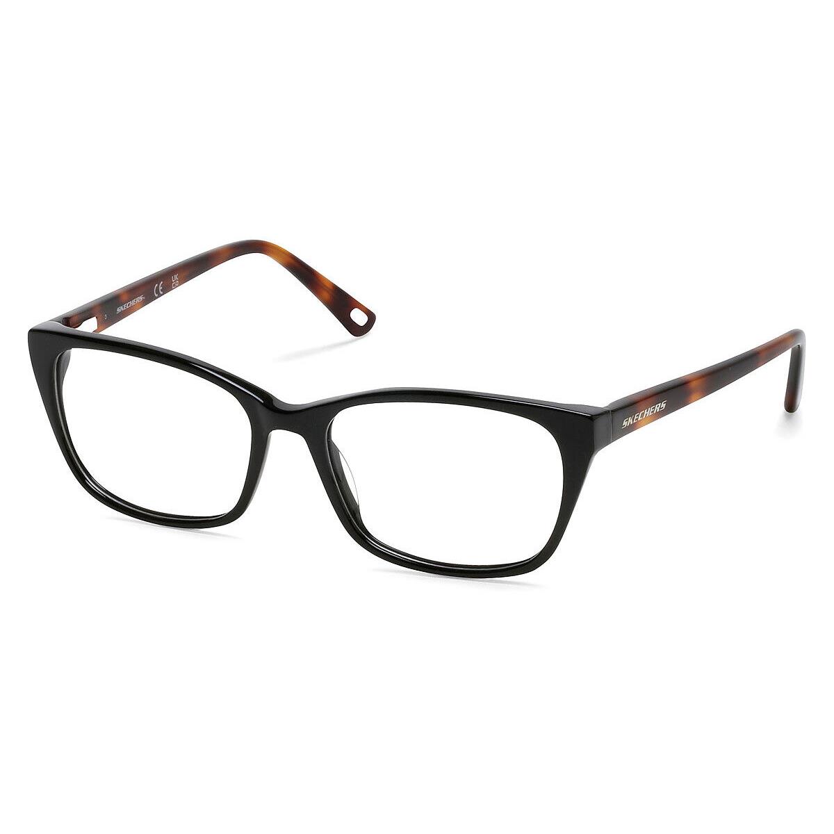 Skechers SE2210 Eyeglasses Shiny Black with Tortoise 53mm