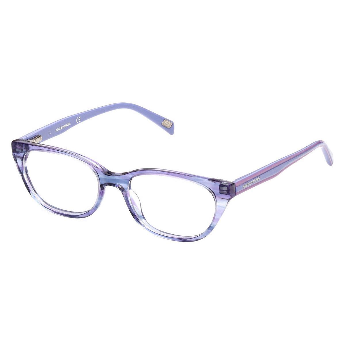 Skechers SE1664 Eyeglasses Kids Violet/other Cat Eye 48mm