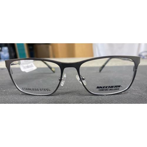 Skechers SE1187-009 Matte Gunmetal Eyeglasses 50-16-140