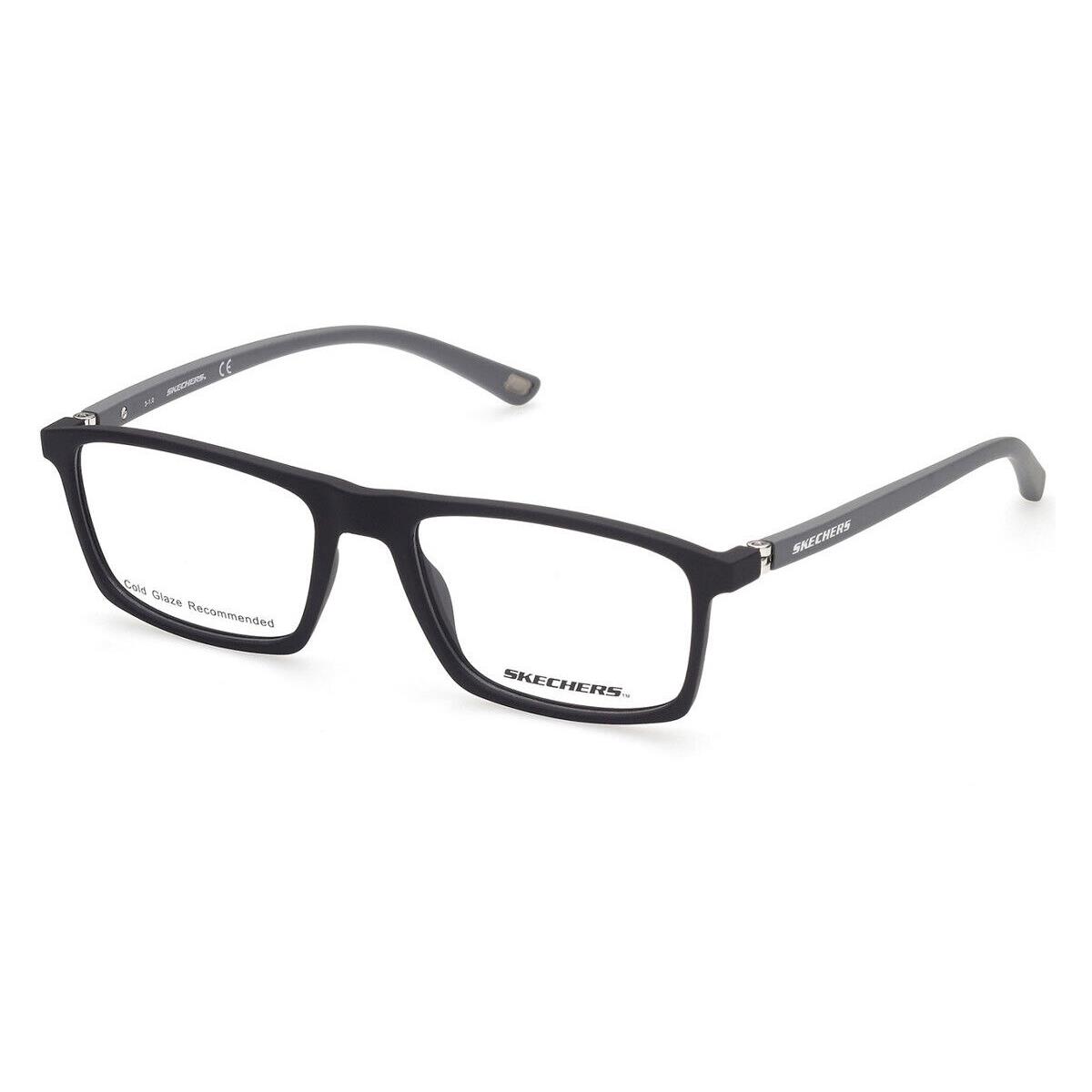 Skechers SE3302 Eyeglasses Men Matte Black Rectangle 54mm