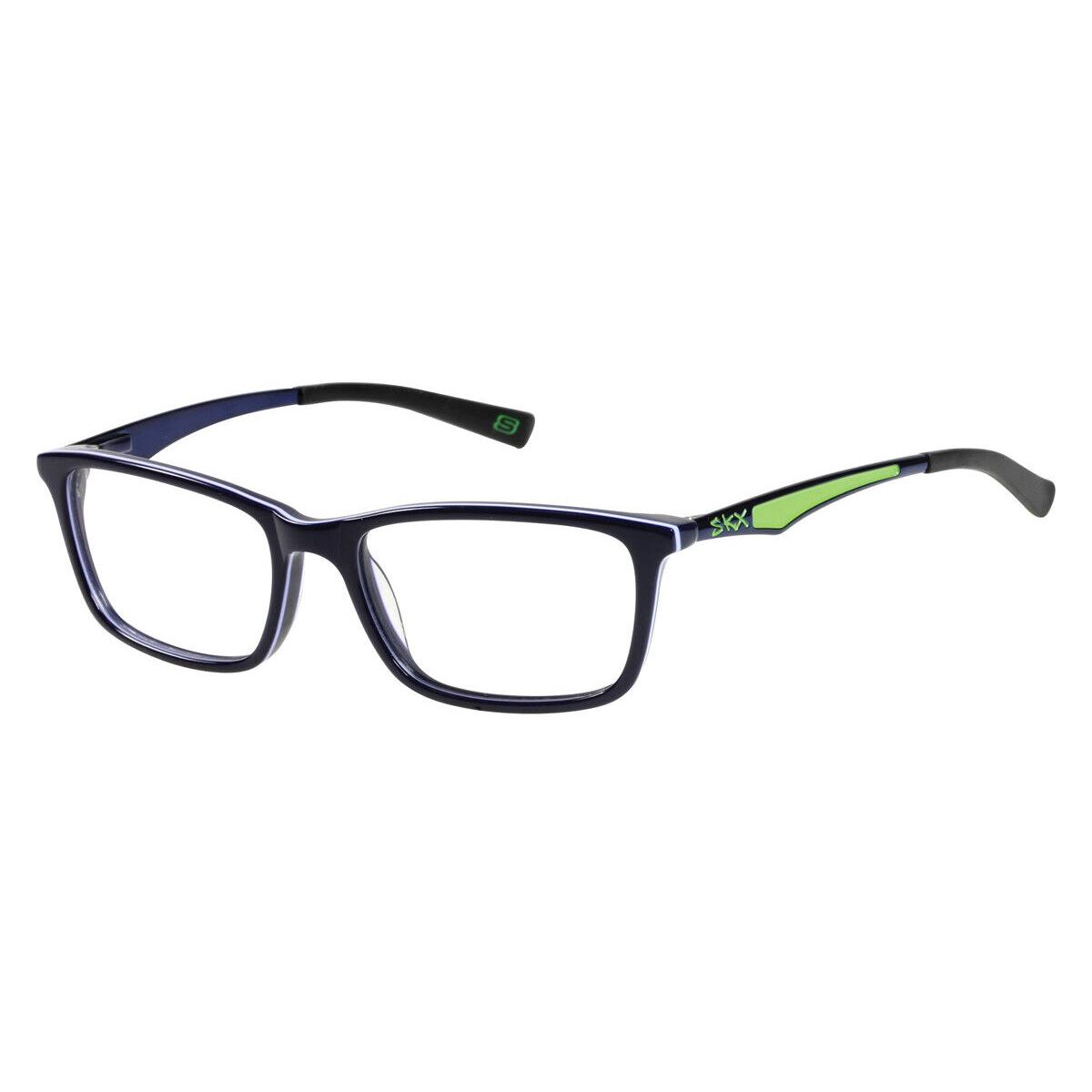 Skechers SE1078 Eyeglasses Kids Blue Green Round 50mm