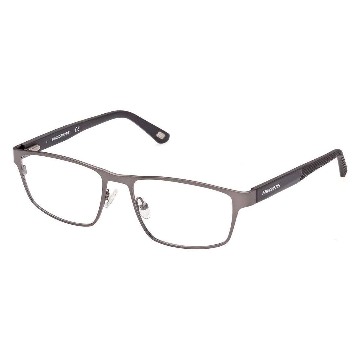 Skechers SE3323 Eyeglasses Men Matte Gunmetal Rectangle 55mm