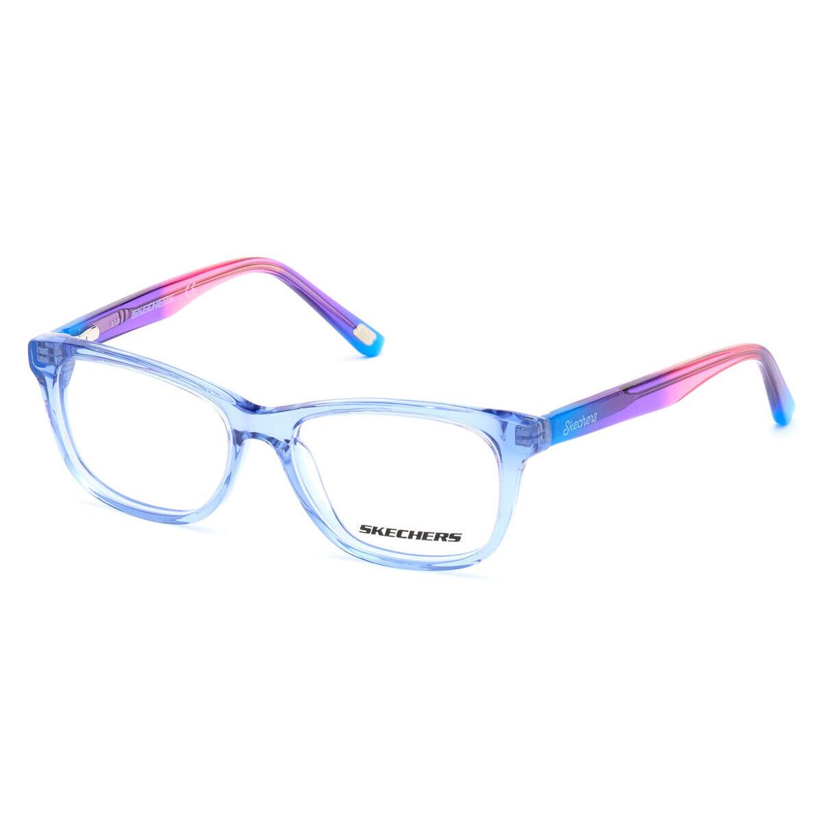 Skechers SE1643 Eyeglasses Light Blue Other Rectangle 49mm