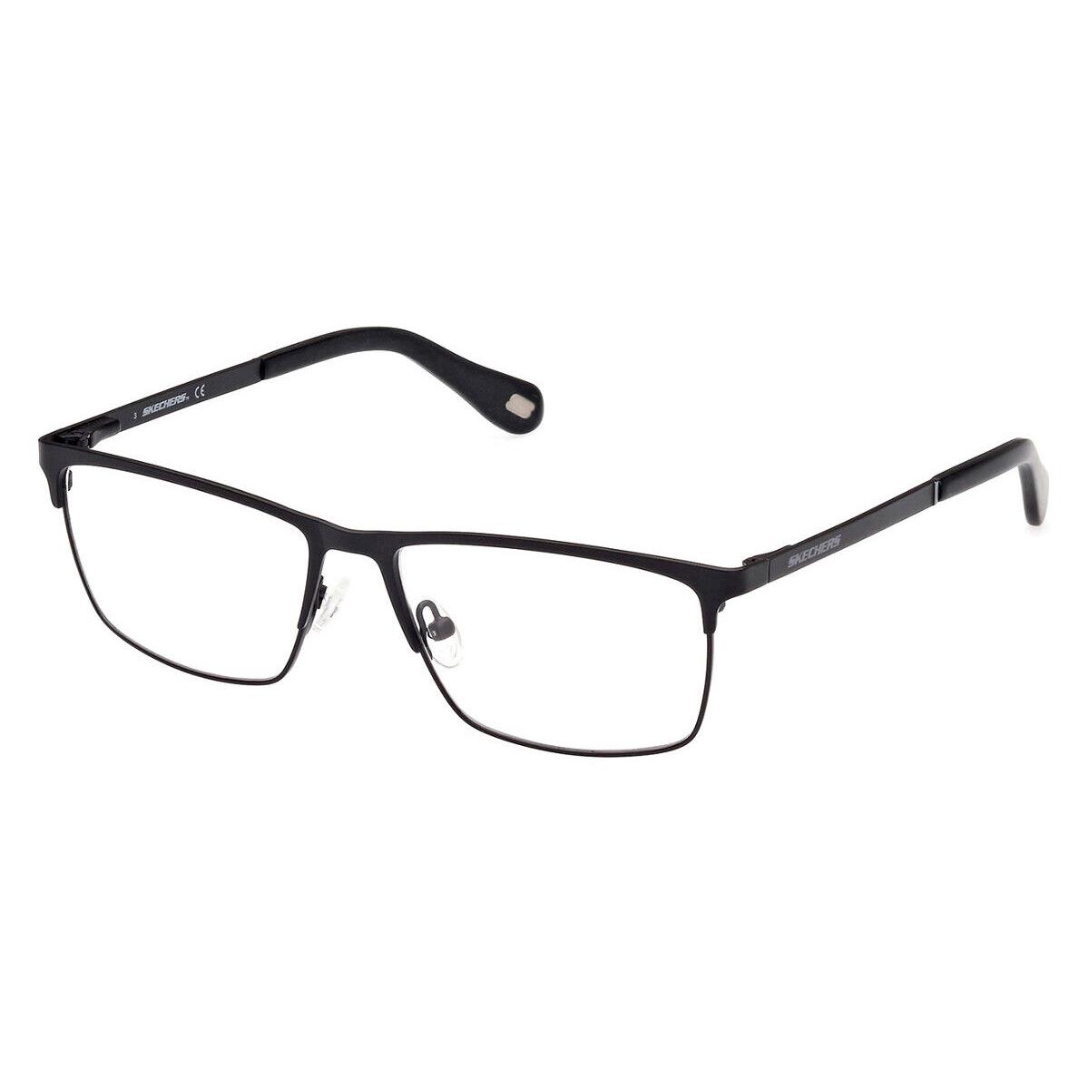 Skechers SE3347 Eyeglasses Men Matte Black Rectangle 57mm