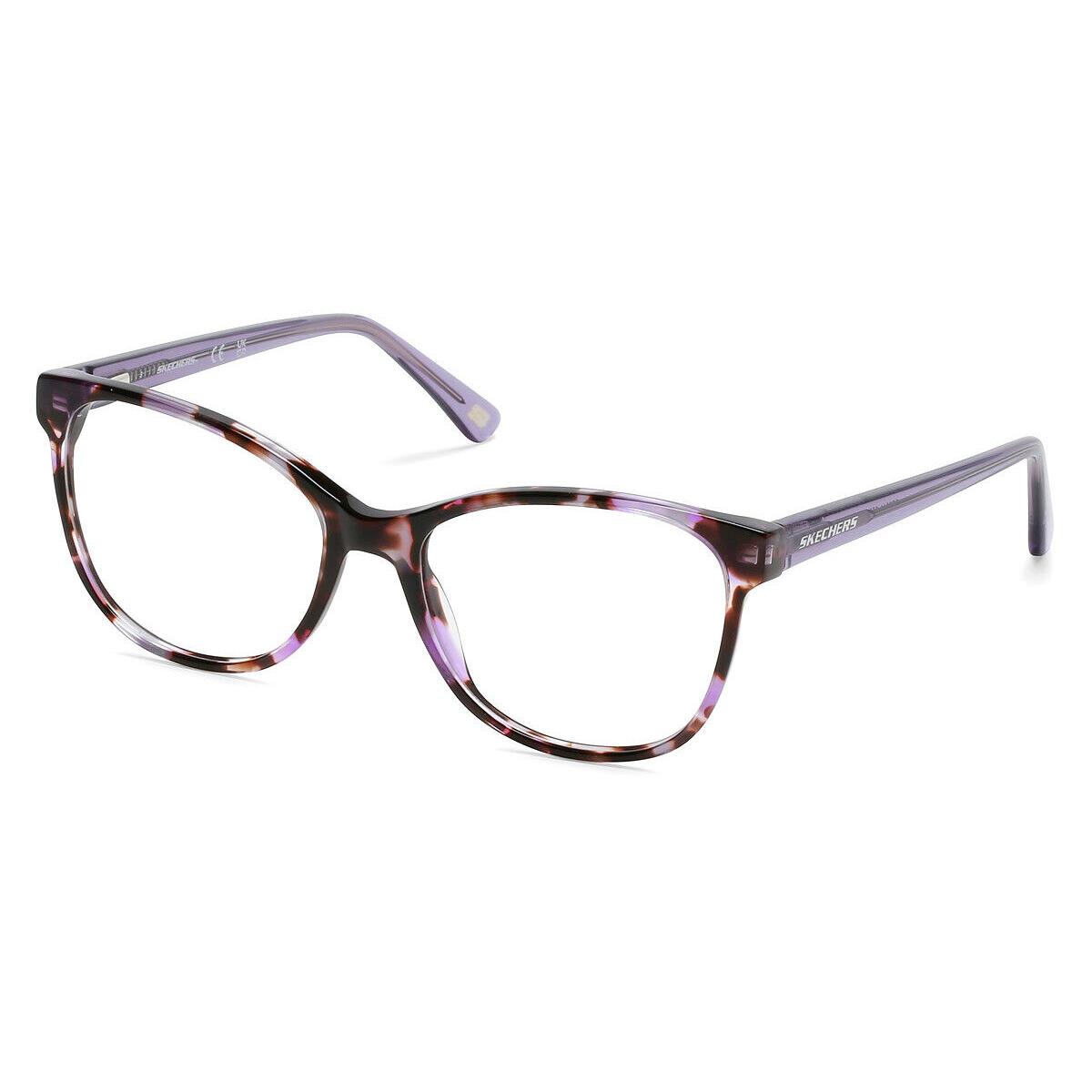 Skechers SE2211 Eyeglasses Purple Tortoise Crystal Purple 52