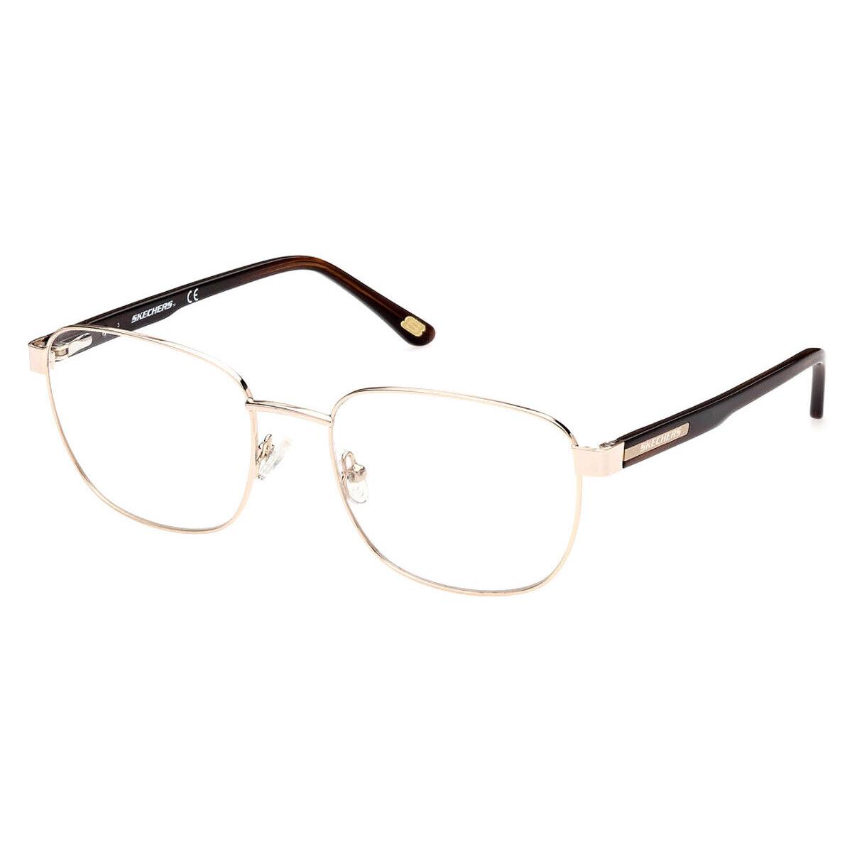 Skechers SE3330 Eyeglasses Men Pale Gold Square 56mm